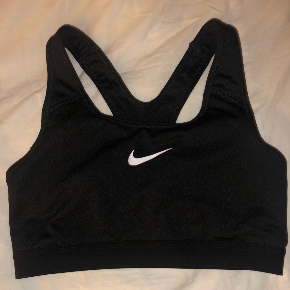 Womens Black Padded Nike Sports Bra